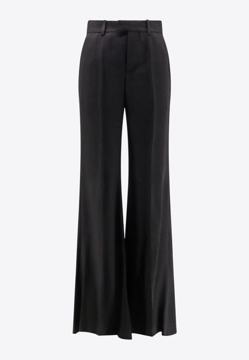 Balenciaga Wide-Leg Tailored Pants Black 843495TSO171000_Black_34275636