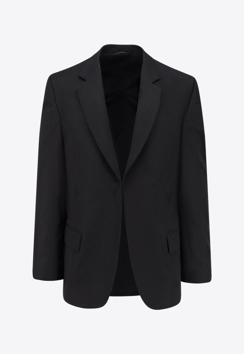 Balenciaga Single-Breasted Wool Blazer Black 838840TJT351000_Black_34275564