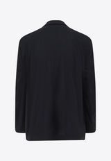 Balenciaga Single-Breasted Wool Blazer Black 838840TJT351000_Black_34275564