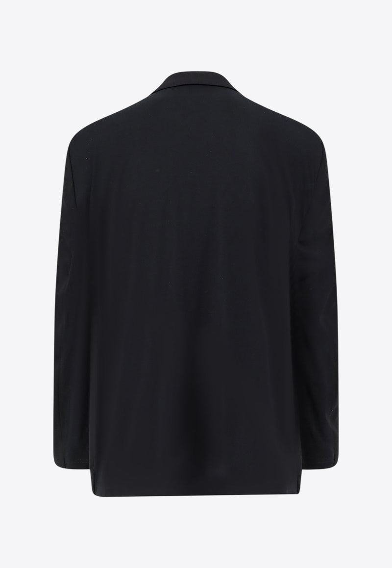 Balenciaga Single-Breasted Wool Blazer Black 838840TJT351000_Black_34275564