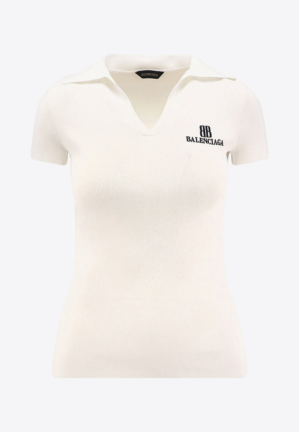 Balenciaga BB Icon Polo Knit T-shirt White 835501T52319040_White_34275562