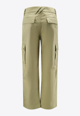 Burberry Wide-Leg Cargo Pants Khaki 8110293C2982_WREATH_34275648