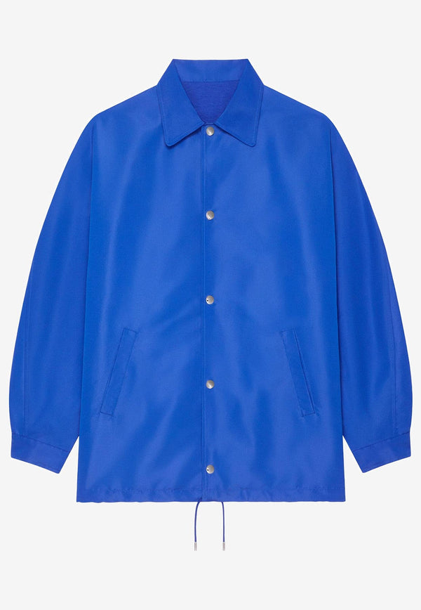 Givenchy Logo Stamped Jacket Blue BM01DW166P422422_Electric blue_34275603