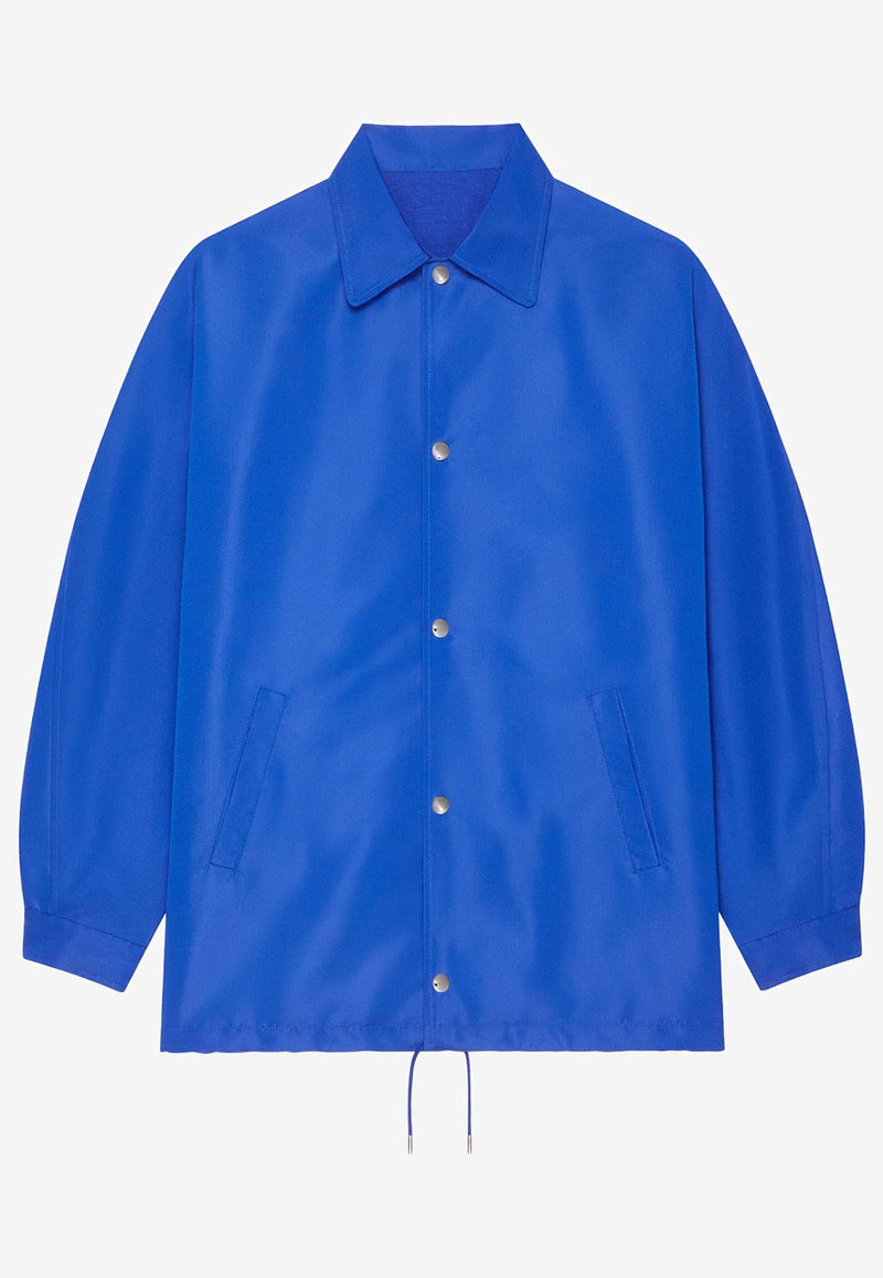 Givenchy Logo Stamped Jacket Blue BM01DW166P422422_Electric blue_34275603