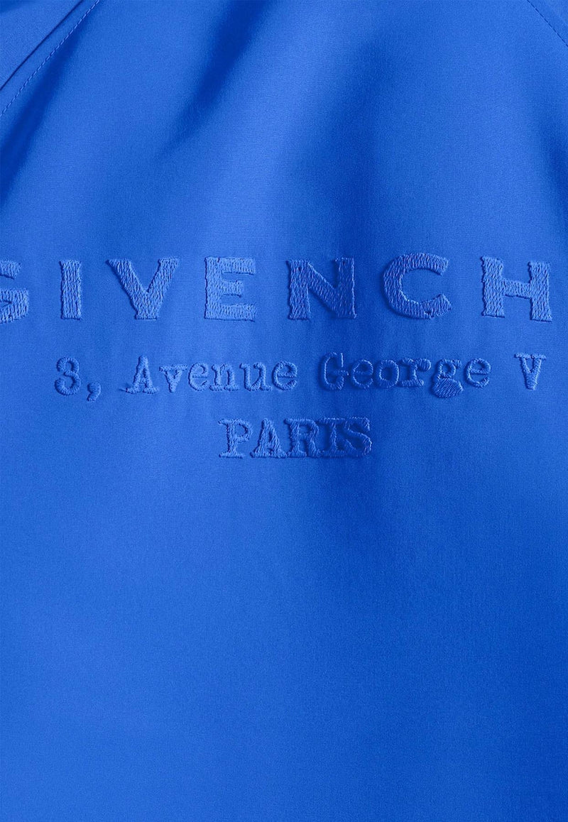 Givenchy Logo Stamped Jacket Blue BM01DW166P422422_Electric blue_34275603