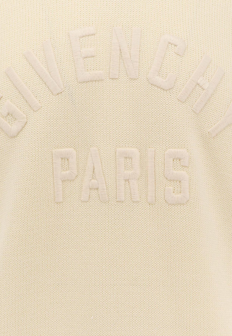 Givenchy Logo Embossed Crewneck Sweater Beige BM90W04YNM150150_Beige_34275655