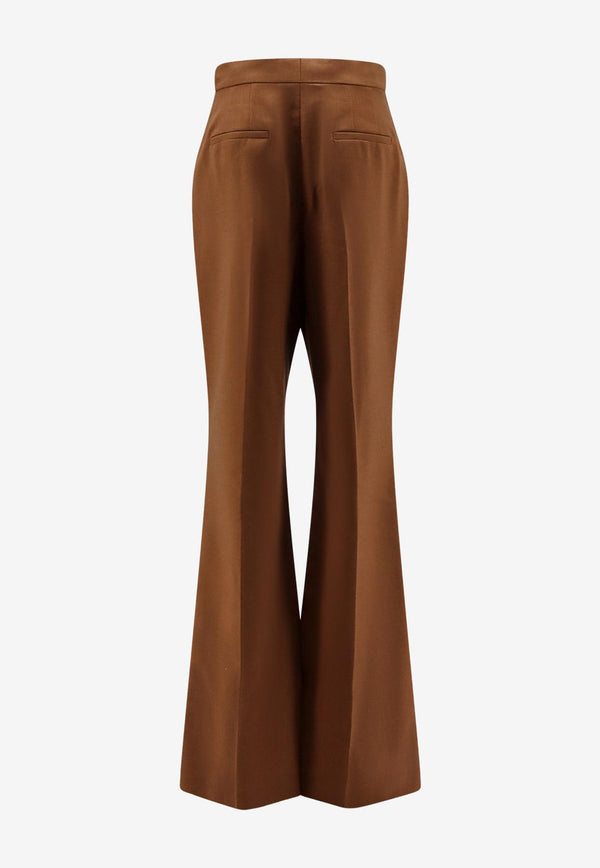 Fendi Classic Wool-Blend Pants Brown FR6648AQ3HF1T6L_Tobacco_34276949