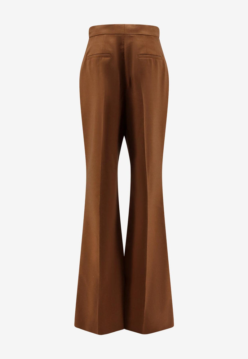 Fendi Classic Wool-Blend Pants Brown FR6648AQ3HF1T6L_Tobacco_34276949
