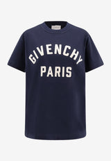 Givenchy Logo Embroidered T-shirt Navy BW70FM3YRS411_Navywhite_34275598