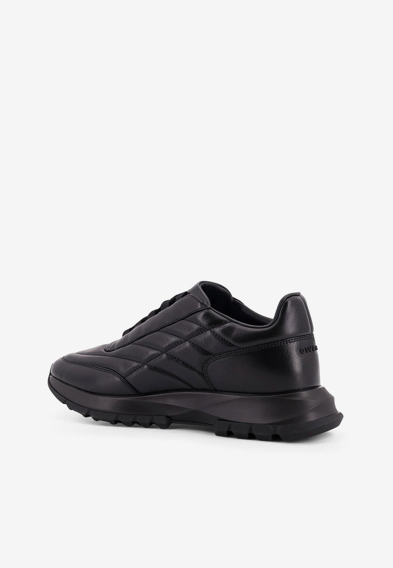 Givenchy Embossed Logo Leather Sneakers Black BH00AYH1WH001001_Black_34275678