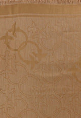 PINKO Polonia Printed Fringed Scarf Beige 106017A2ZHC65_Beige_34275710