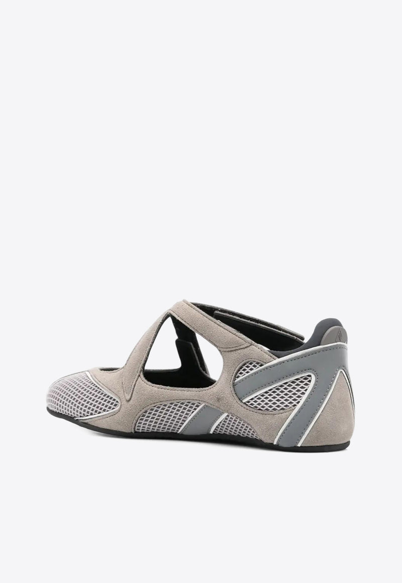 The Attico Floor 01 Ballet Flats Gray 251WSH00871MIX062AA_084