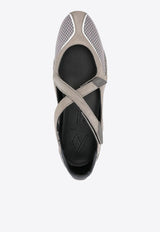 The Attico Floor 01 Ballet Flats Gray 251WSH00871MIX062AA_084