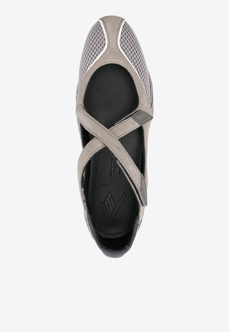 The Attico Floor 01 Ballet Flats Gray 251WSH00871MIX062AA_084
