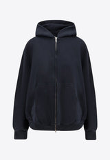 Balenciaga Flipped Logo Zip-Up Hooded Sweatshirt Black 803264TSVU71750_Black_34275594