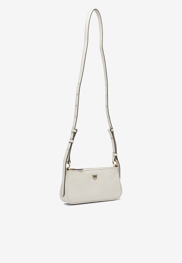 PINKO Mini Half Moon Baguette Crossbody Bag White 105069A0QOZ14Q_ca698a25-bdfa-4ad3-95ec-1dfe5089ed8c