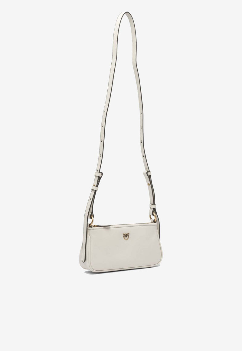 PINKO Mini Half Moon Baguette Crossbody Bag White 105069A0QOZ14Q_ca698a25-bdfa-4ad3-95ec-1dfe5089ed8c