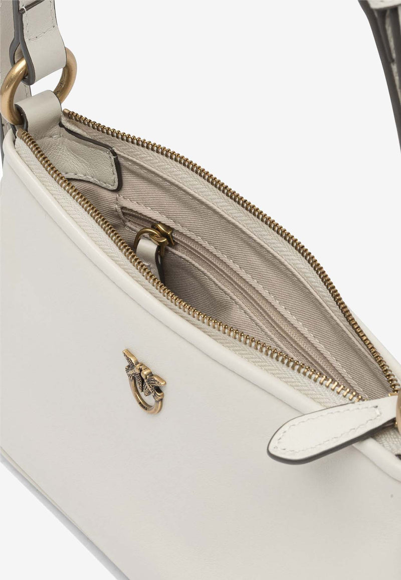 PINKO Mini Half Moon Baguette Crossbody Bag White 105069A0QOZ14Q_ca698a25-bdfa-4ad3-95ec-1dfe5089ed8c