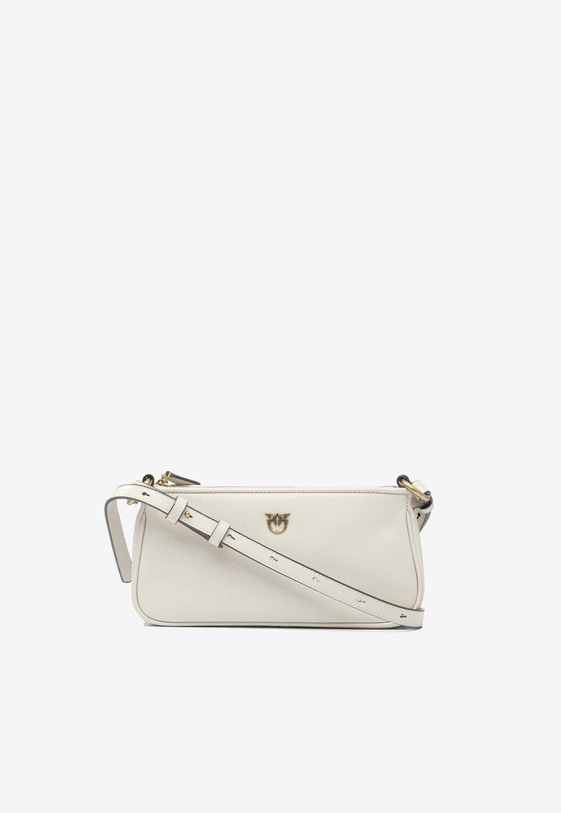 PINKO Mini Half Moon Baguette Crossbody Bag White 105069A0QOZ14Q_ca698a25-bdfa-4ad3-95ec-1dfe5089ed8c