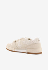 Fendi  Match FF Jacquard and Leather Sneakers Beige 7E1688AQ6IF1NJ3_GRANIT+AVO.TORT+AMID_29850423