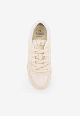 Fendi  Match FF Jacquard and Leather Sneakers Beige 7E1688AQ6IF1NJ3_GRANIT+AVO.TORT+AMID_29850423