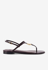 Fendi FFold Ayers Flat Thong Sandals Purple 8Y8713AUEEF1SIZ_BLACK PURPLE_29850113
