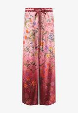 Gucci Floral Print Silk Pants Multicolor 837980Z7AUH5057_PINK/ROSSO ANCORA/MC_29850583