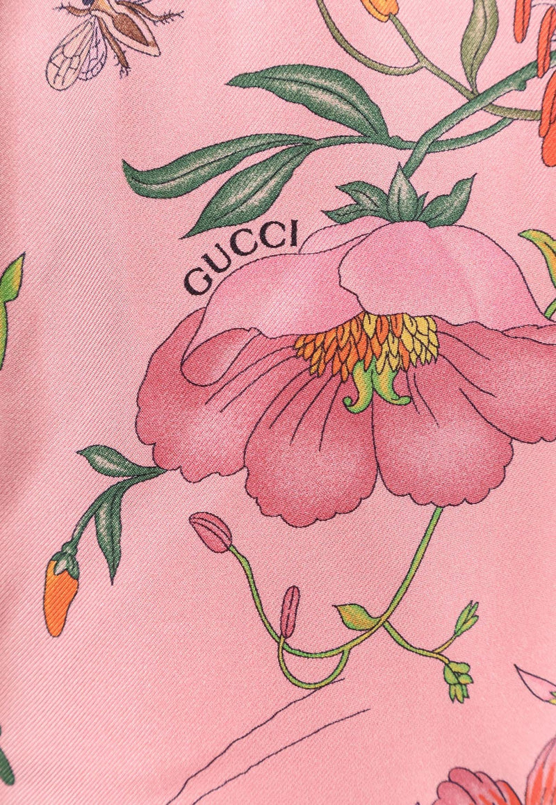 Gucci Floral Print Silk Pants Multicolor 837980Z7AUH5057_PINK/ROSSO ANCORA/MC_29850583