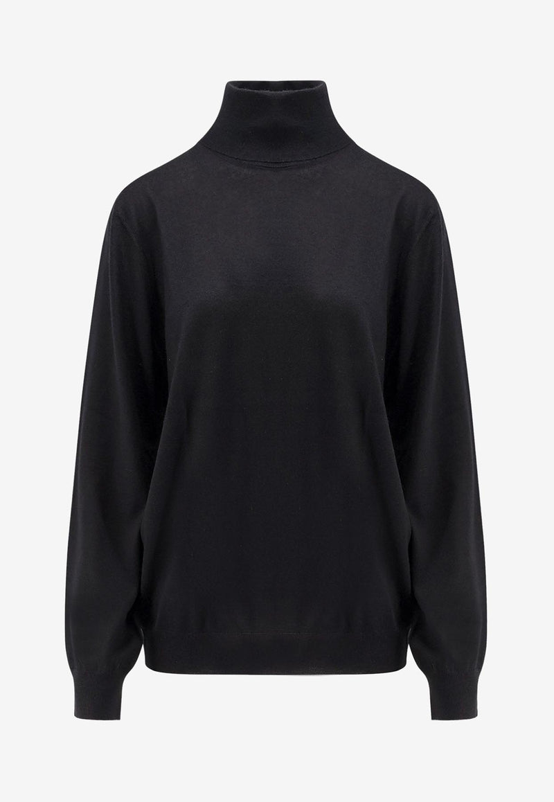 Brunello Cucinelli Ribbed High-Neck Sweater Black M2300103CH101_NERO GRIGIO SCURO_30005273