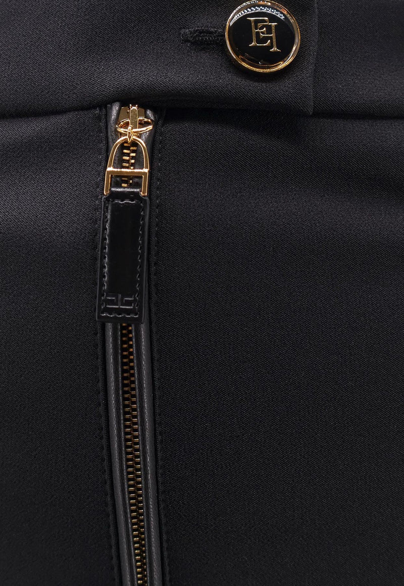 Elisabetta Franchi Straight-Leg Tailored Pants Black PA10856E2110_Nera_29845522