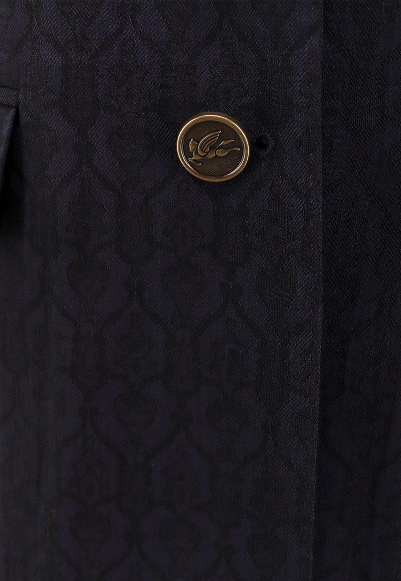 Etro Single-Breasted Jacquard Wool Blazer Blue WRCA003499TJ248B0665_Blue_29848457