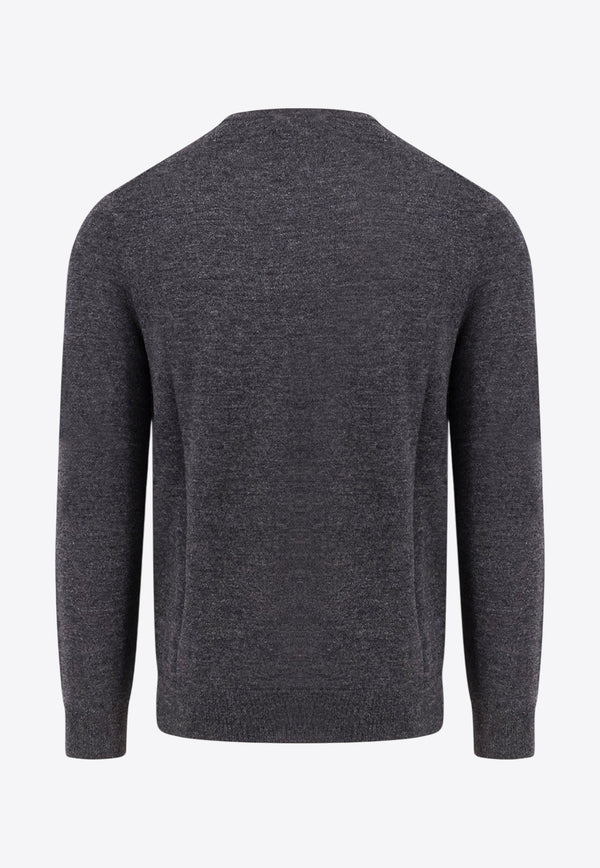 Polo Ralph Lauren Logo Wool Sweater Gray 710946143003_DARK GRANITE HTHR_29843475