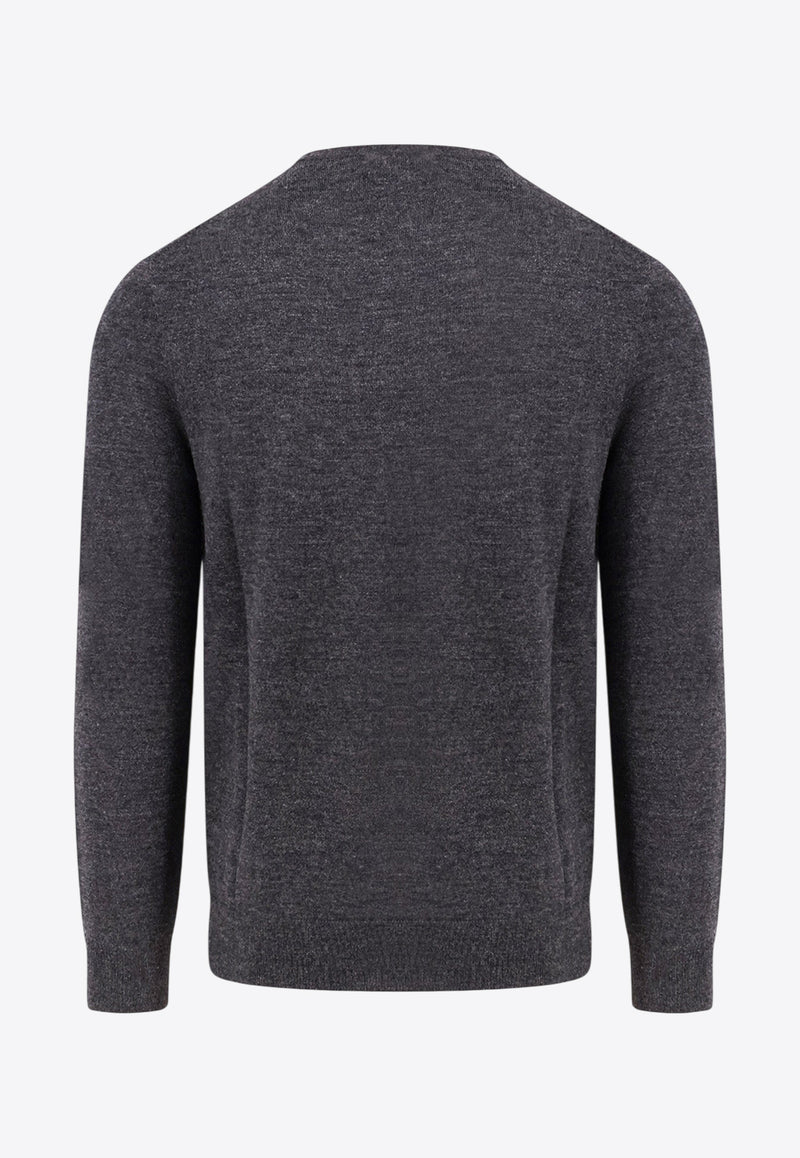 Polo Ralph Lauren Logo Wool Sweater Gray 710946143003_DARK GRANITE HTHR_29843475