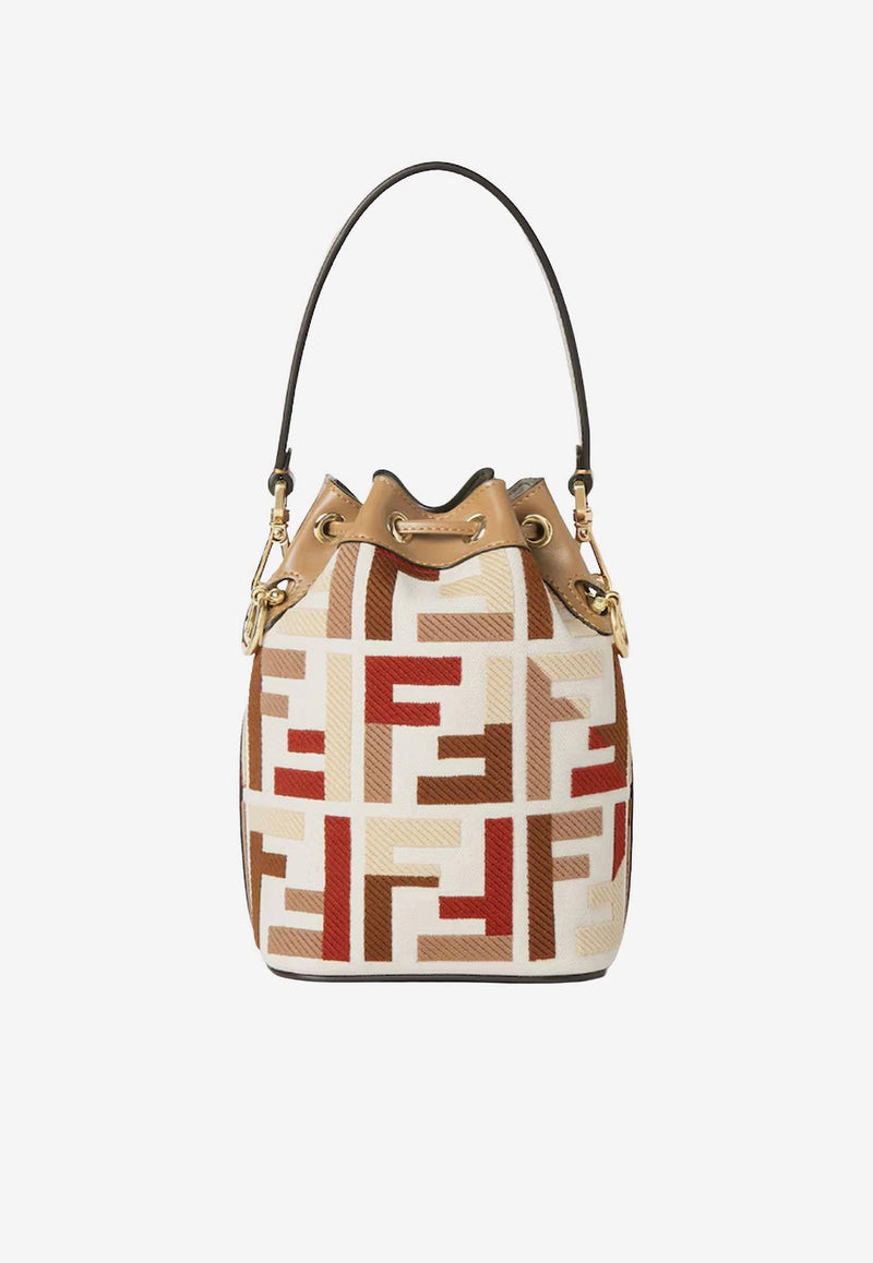 Fendi Mon Tresor FF Jacquard Bucket Bag Multicolor 8BS093AYDFF1TVK_MLC+GREZZO+OS_29854369