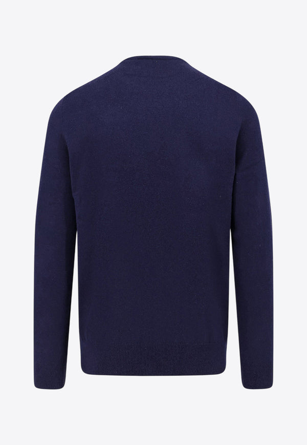 Polo Ralph Lauren Embroidered Logo Wool Sweater Navy 710974148001_HUNTER NAVY_29843204