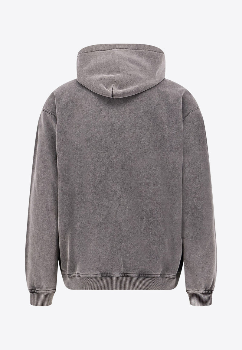 Represent Script Logo Vintage Hooded Sweatshirt Gray MLM10002847_AFTER DARK_29841093