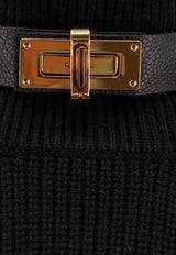 Elisabetta Franchi Wool-Blend High-Neck Sweater Black MK05S56E2110_Nera_29841449