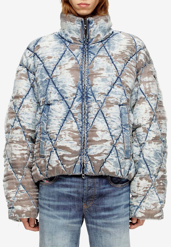 Diesel W-kons Distressed Puffer Jacket Light Blue A187620LKCP7FG_Light Blue_29847524