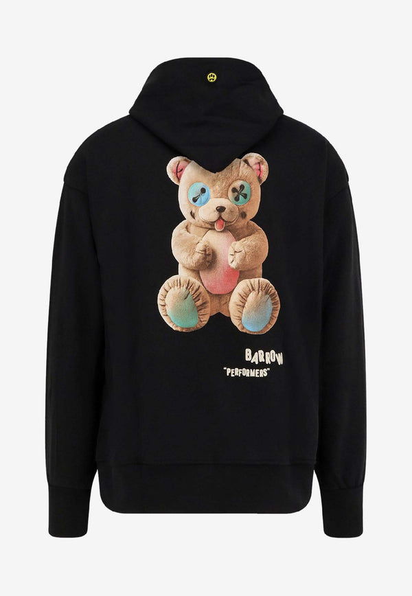 Barrow Bear Print Hooded Sweatshirt Black F5BWUAHS047110_Black_29842035