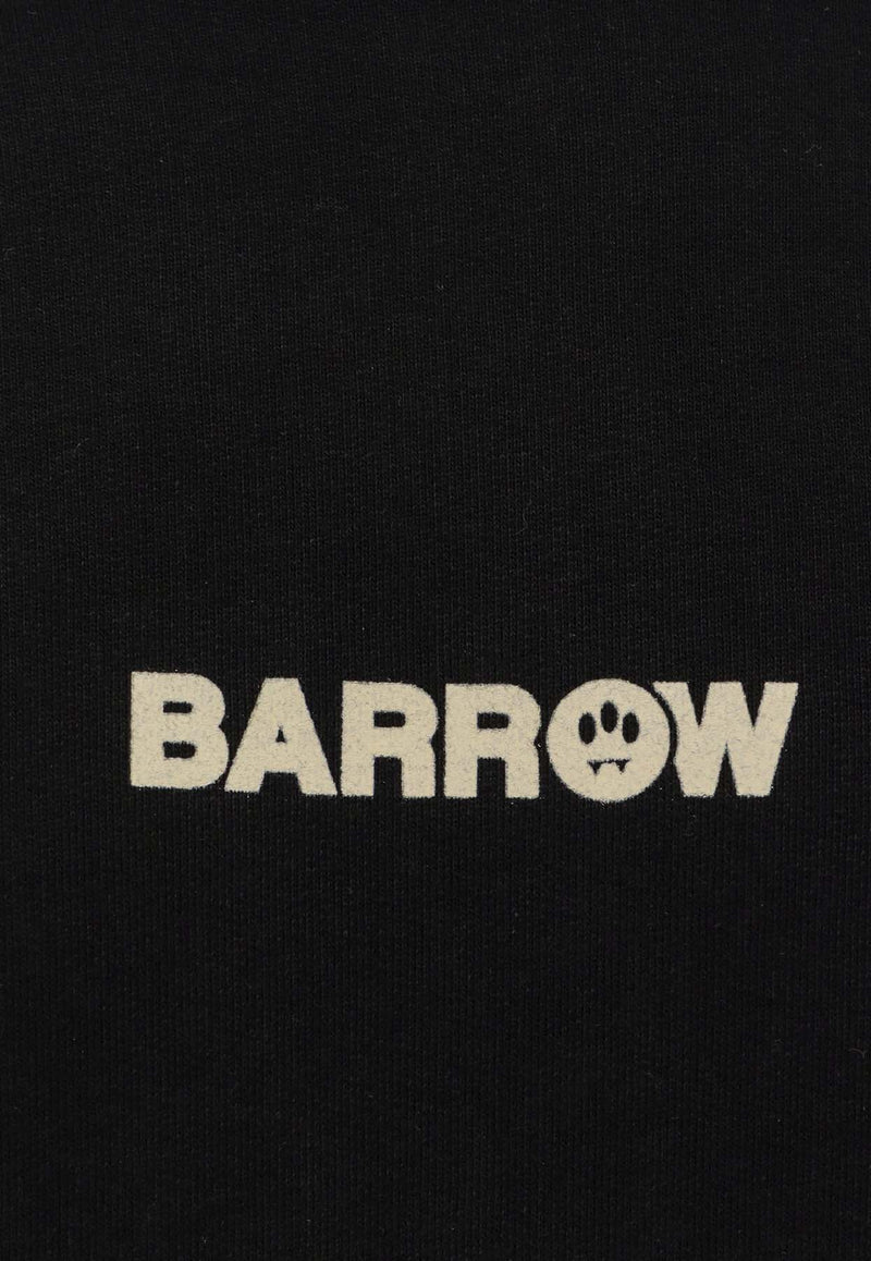 Barrow Bear Print Hooded Sweatshirt Black F5BWUAHS047110_Black_29842035