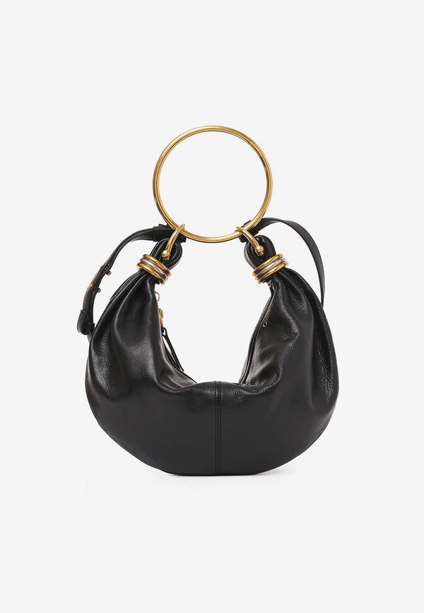 Chloé Small Bracelet Leather Top Handle Bag Black CHC24AS611N72001_Black_30005119