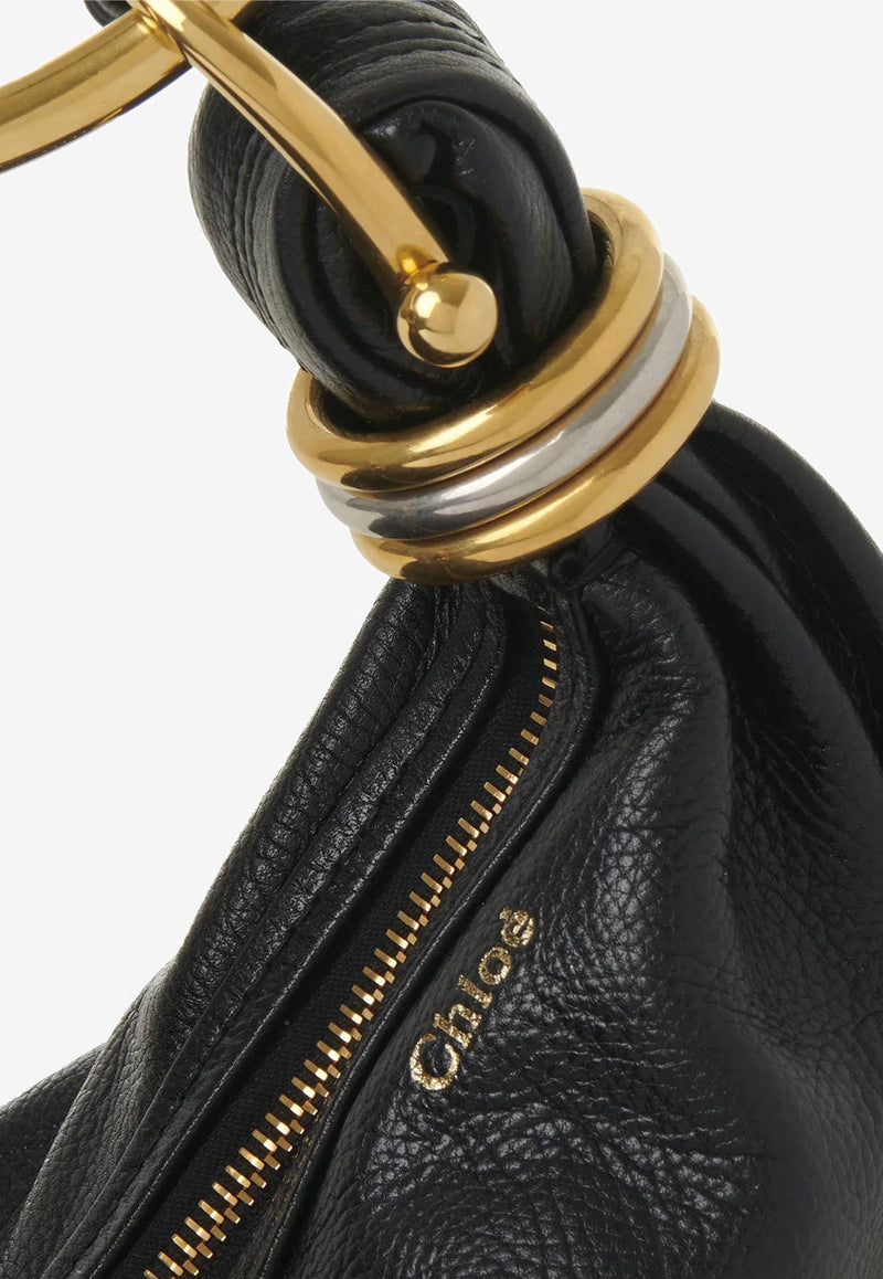 Chloé Small Bracelet Leather Top Handle Bag Black CHC24AS611N72001_Black_30005119