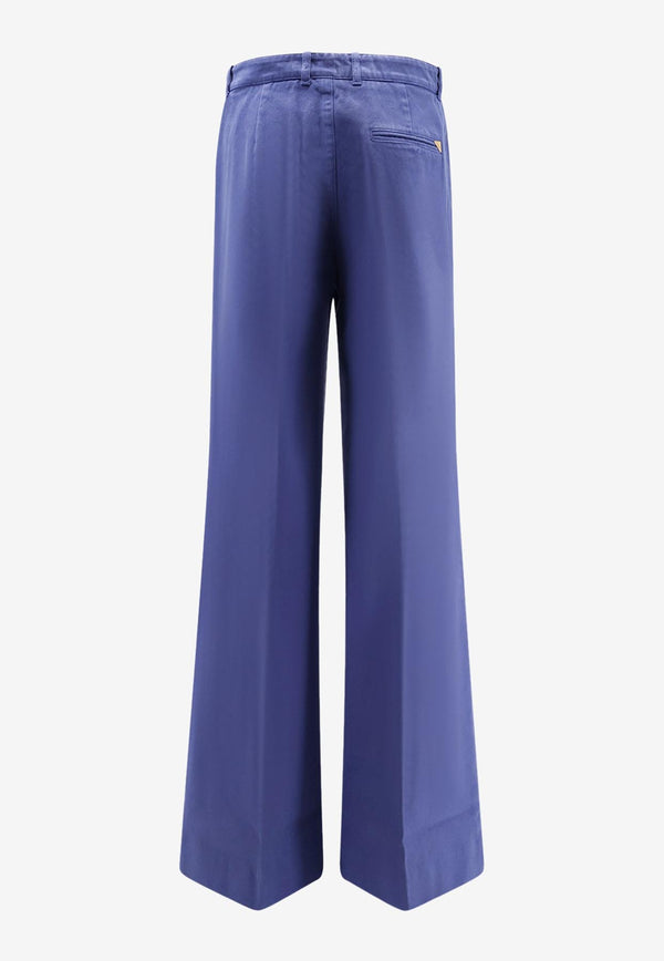 Chloé Classic Wide-Leg Pants Blue CH25SPA76365_401_DEEP BLUE_32772802