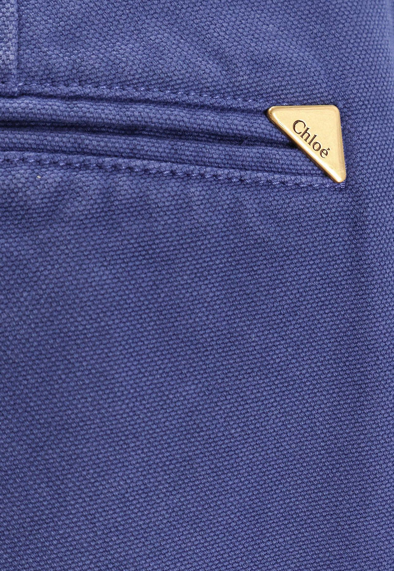 Chloé Classic Wide-Leg Pants Blue CH25SPA76365_401_DEEP BLUE_32772802