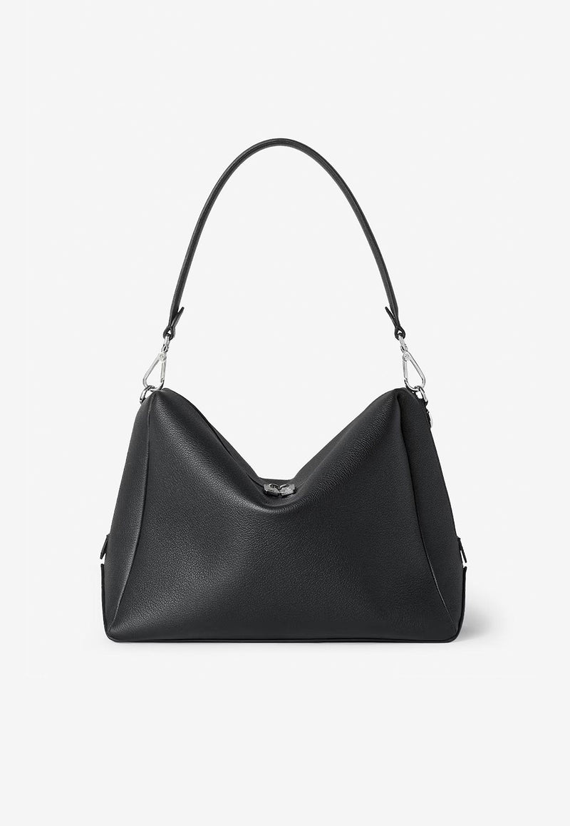 Fendi Large Lui Grained Leather Shoulder Bag Black 7VA667ASIHF0GXN_Black_29850158