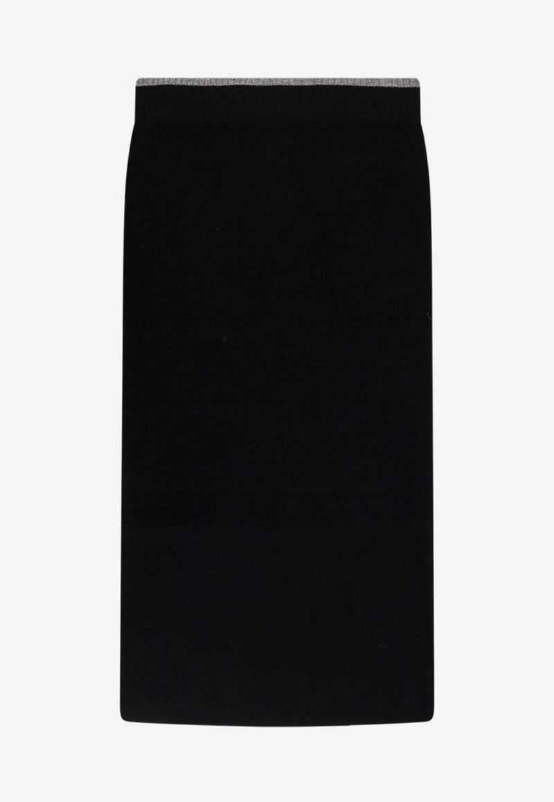 PINKO Wool-Blend Midi Skirt Black 105489A2Q9Z99_Black_29840856