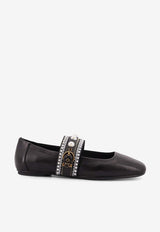 PINKO Max Embellished Ballet Flats Black SD0381P003Z99_Black_29845043