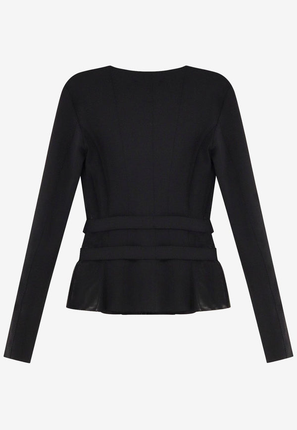 Elisabetta Franchi Elasticized Bustier Top Black GI16056E2110_Nera_29843858