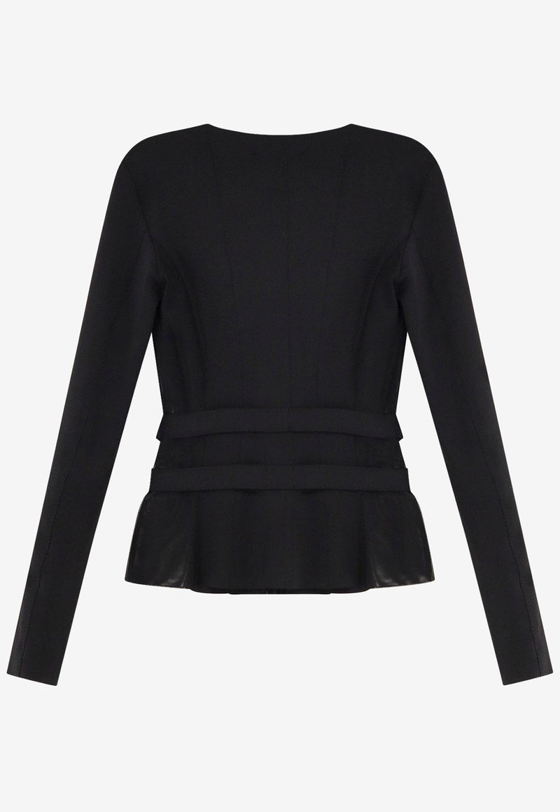 Elisabetta Franchi Elasticized Bustier Top Black GI16056E2110_Nera_29843858