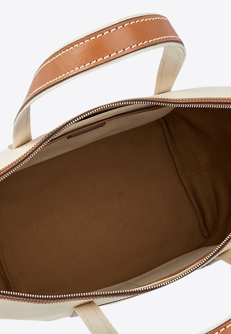 Polo Ralph Lauren Embroidered Logo Canvas Tote Bag Cream 428973072001_ECRU CUOIO_29839316